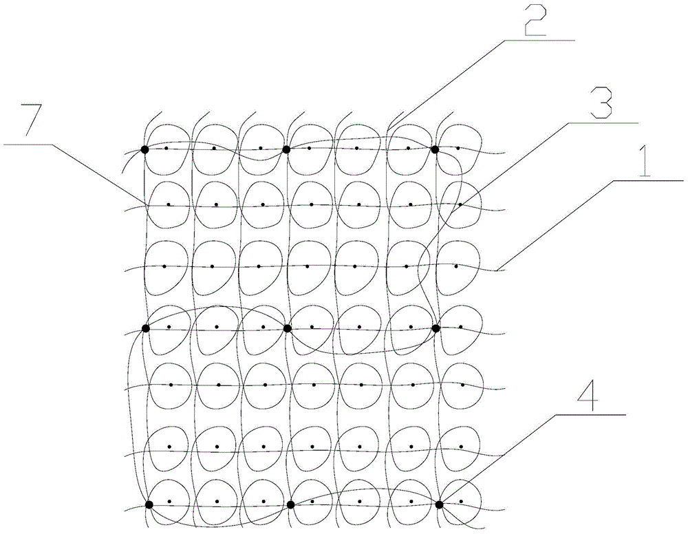 Changing chain elastic lining and manufacturing process thereof