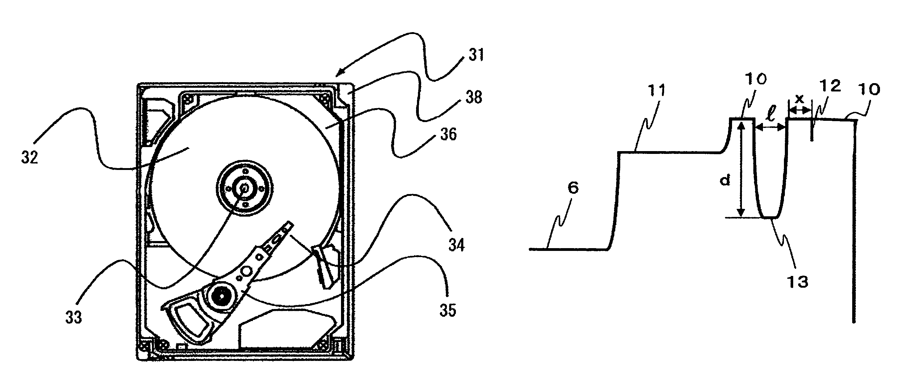 Magnetic disk drive and magnetic head slider with stabilized flying