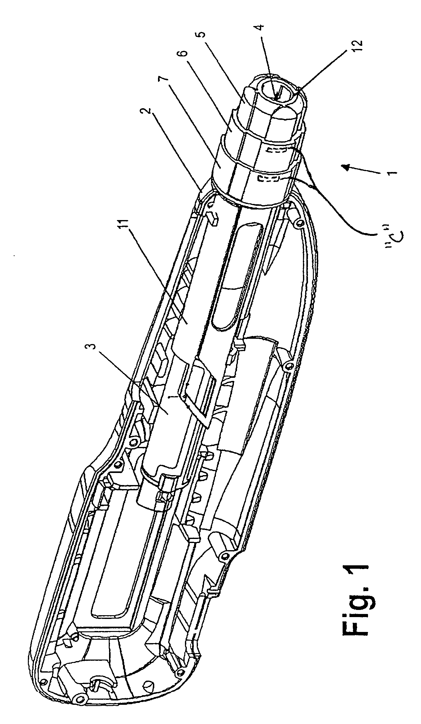 Variable-length needle covering device of an injection device