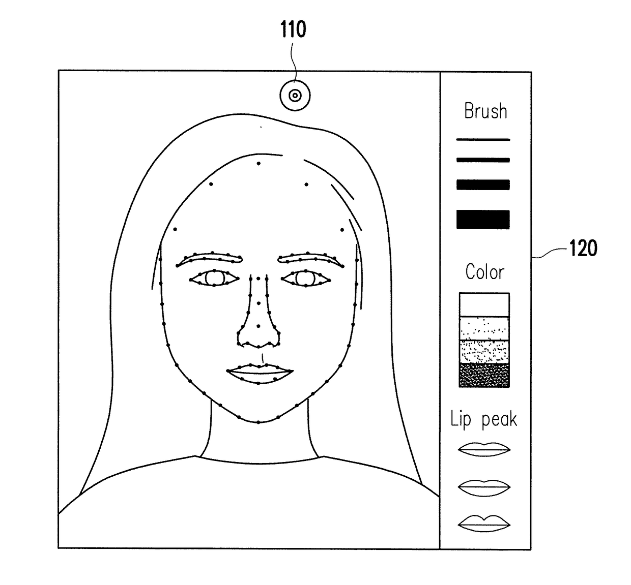 Lip gloss guide device and method thereof