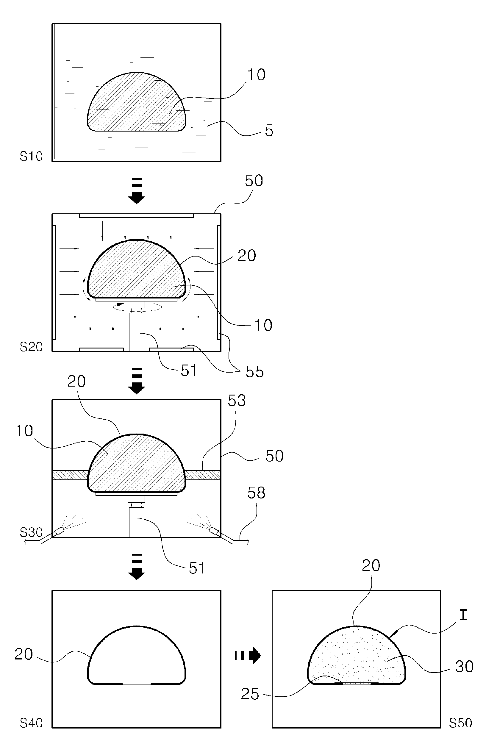 Round or anatomical type silicone prosthesis having shell with enhanced durability and method for manufacturing same