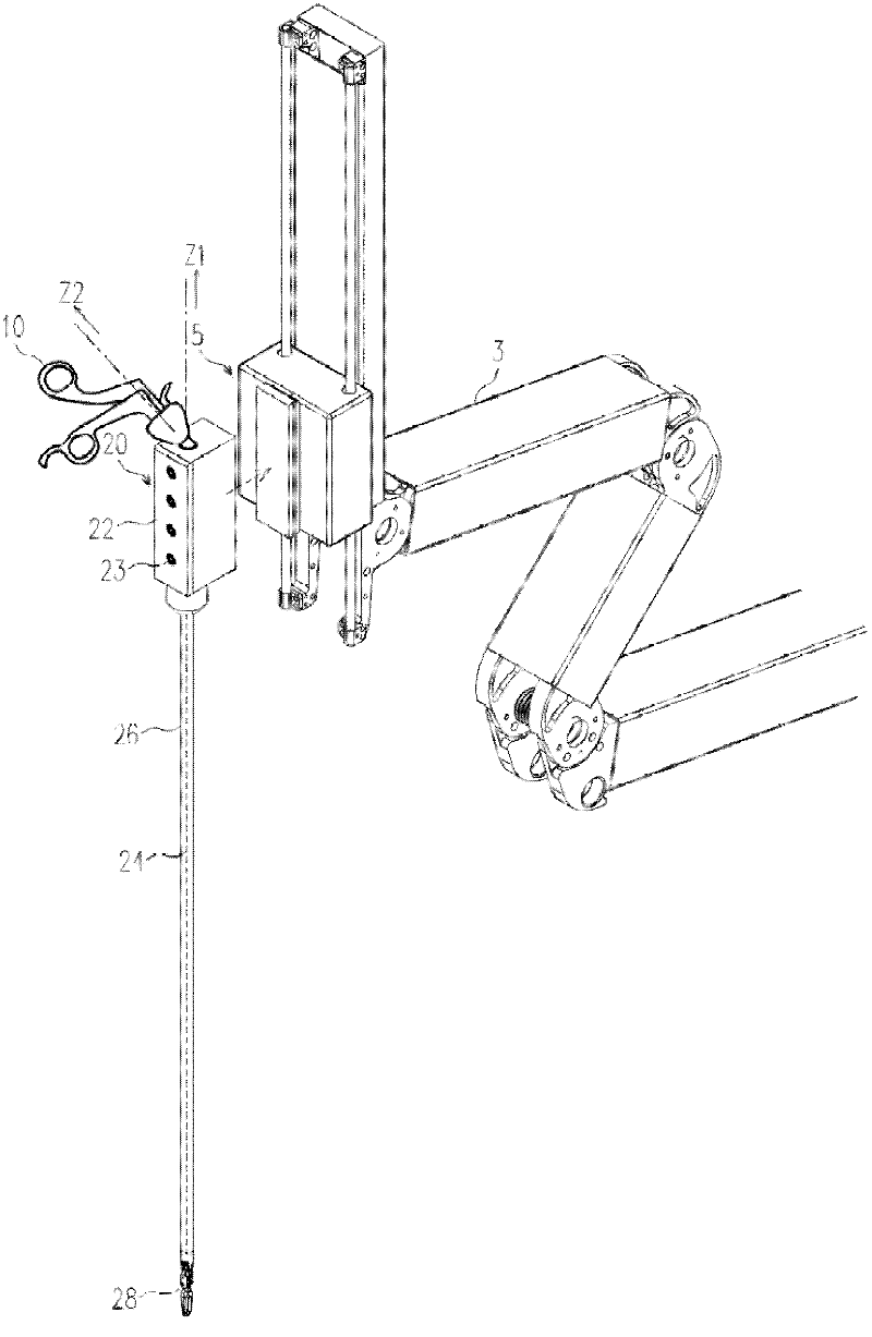Hybrid surgical robot system and method for controlling a surgical robot