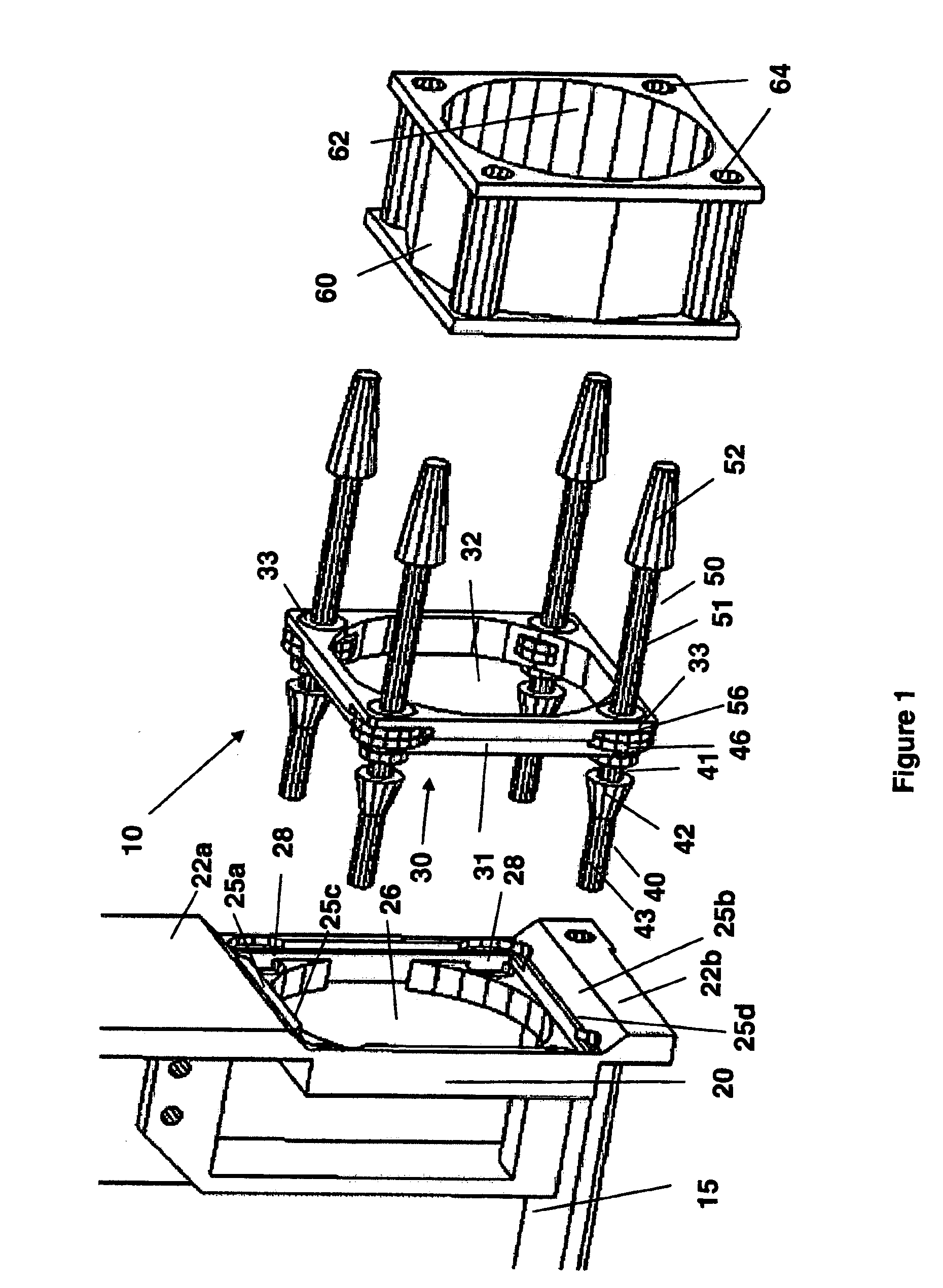 Structure-borne noise isolation technique and apparatus for fans and blowers