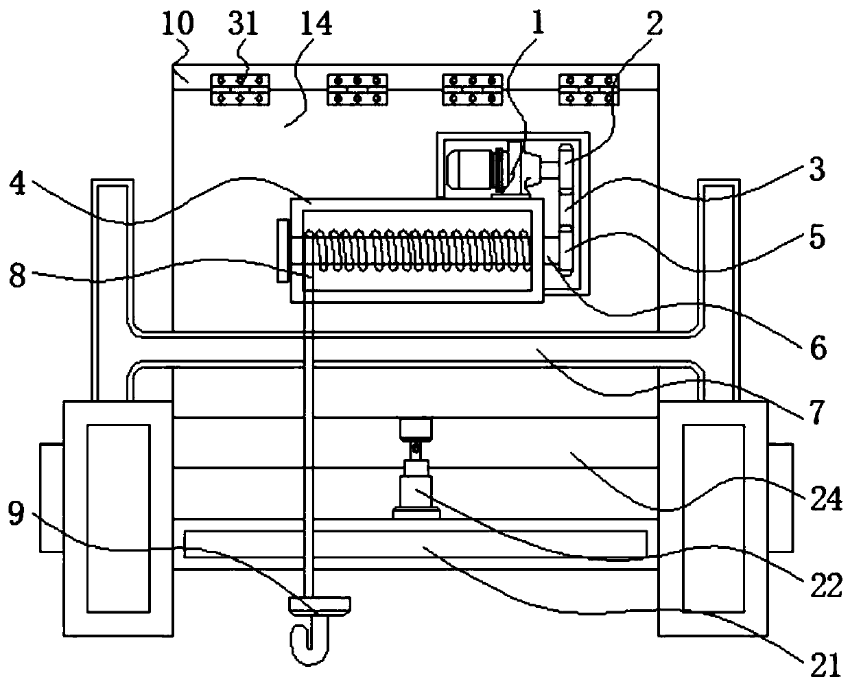 Earth material conveying device with connecting length changing convenience and for tunnel excavating