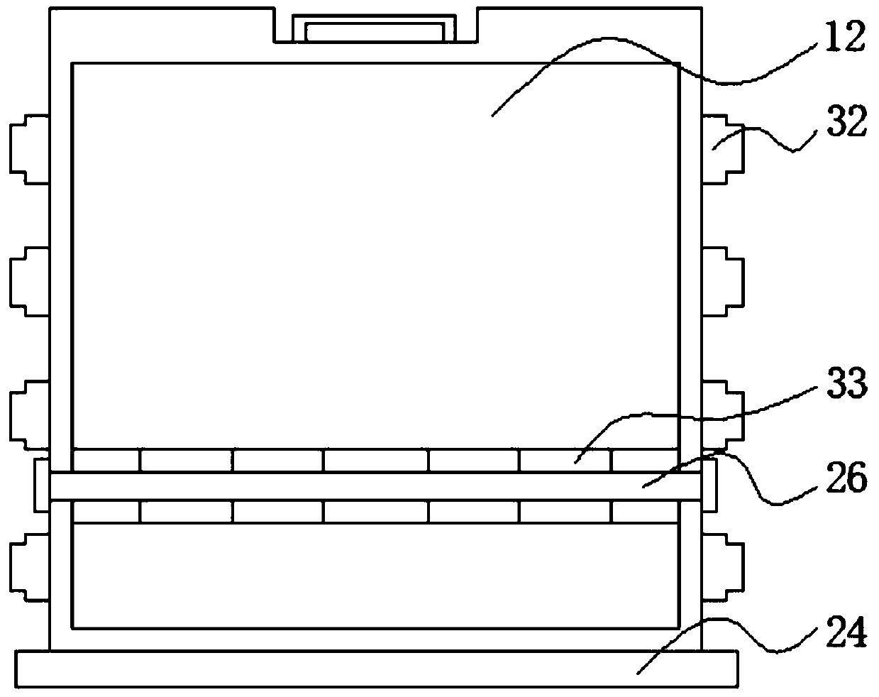 Earth material conveying device with connecting length changing convenience and for tunnel excavating