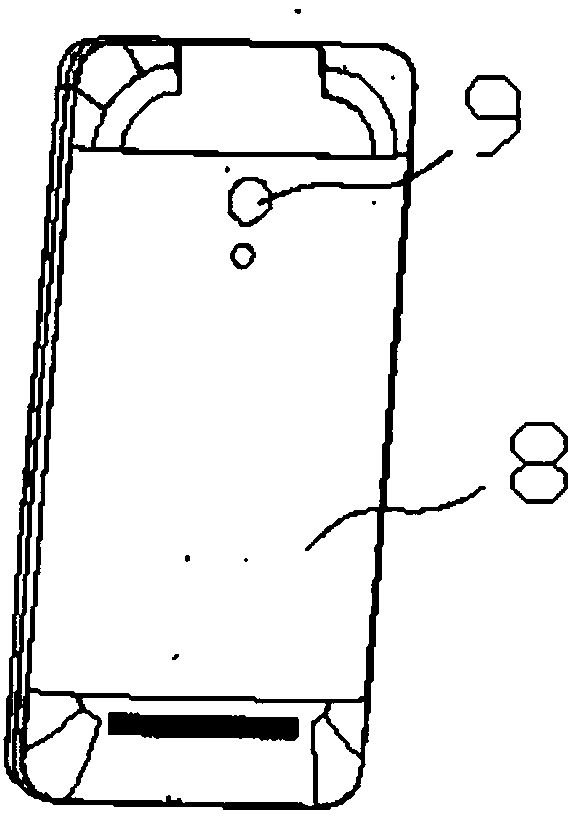 Mobile phone shell coloring and discharging all-in-one machine