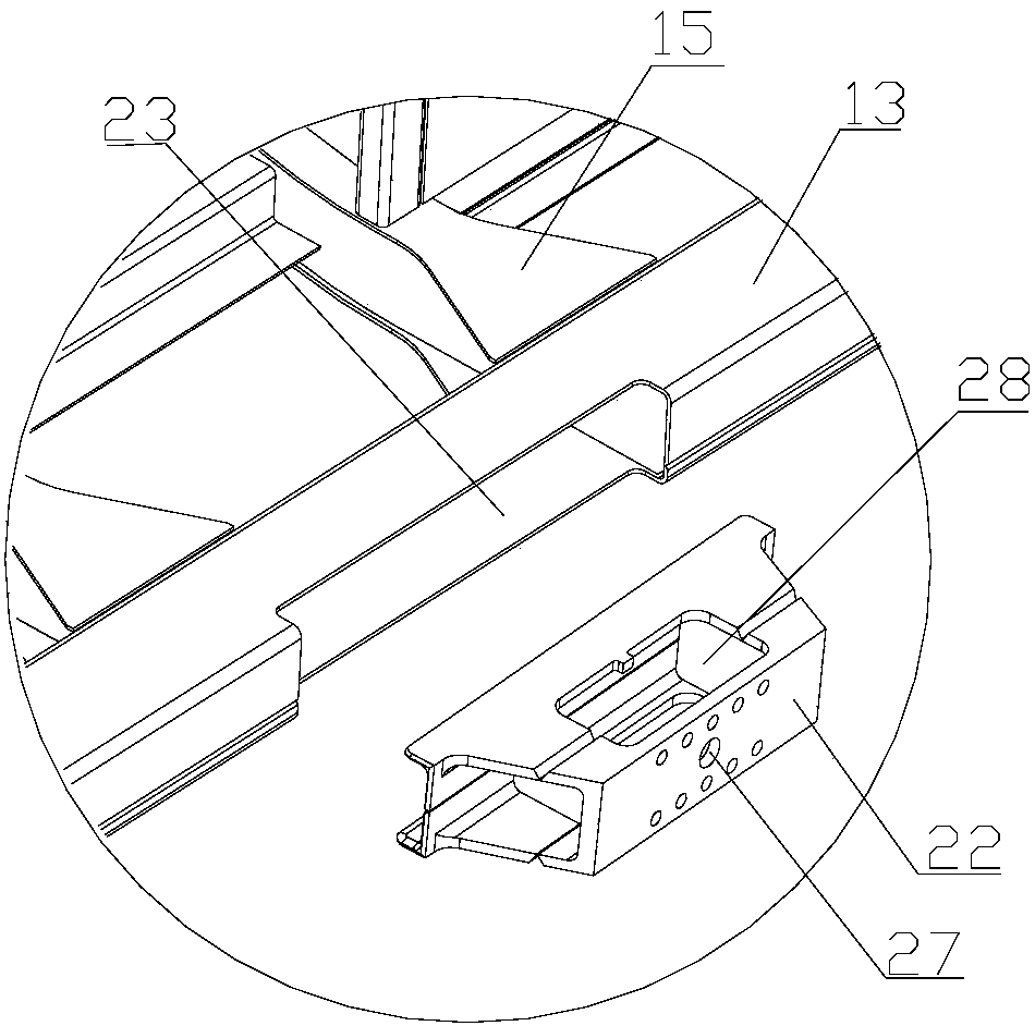 Body chassis of 100% low-floor tram