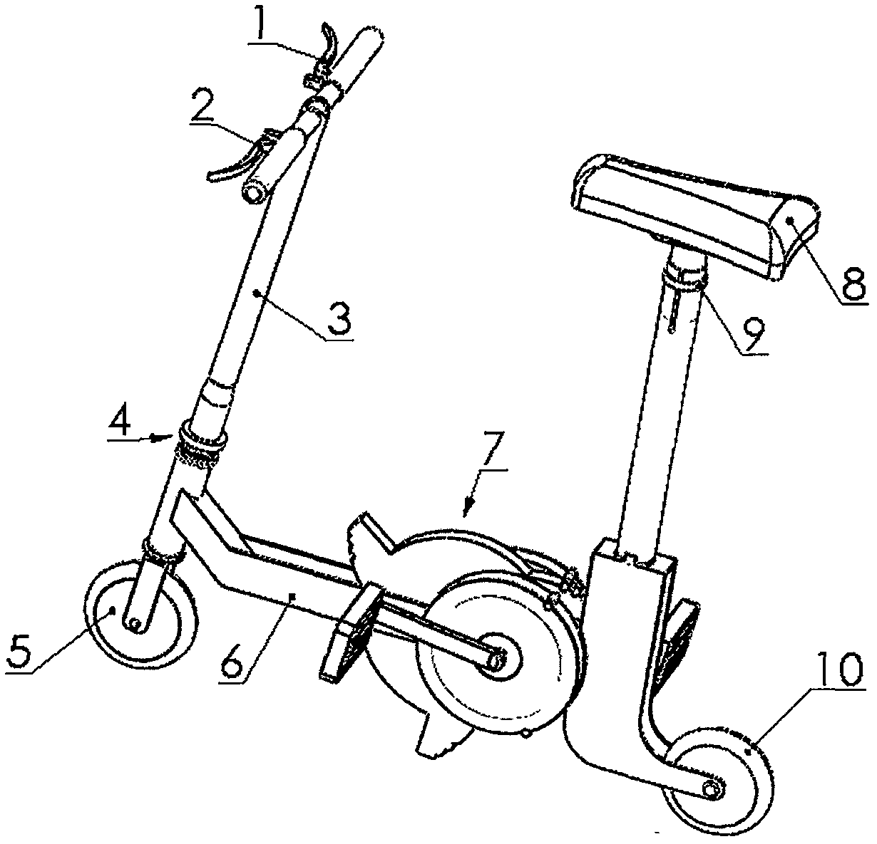 Gear-driven scooter