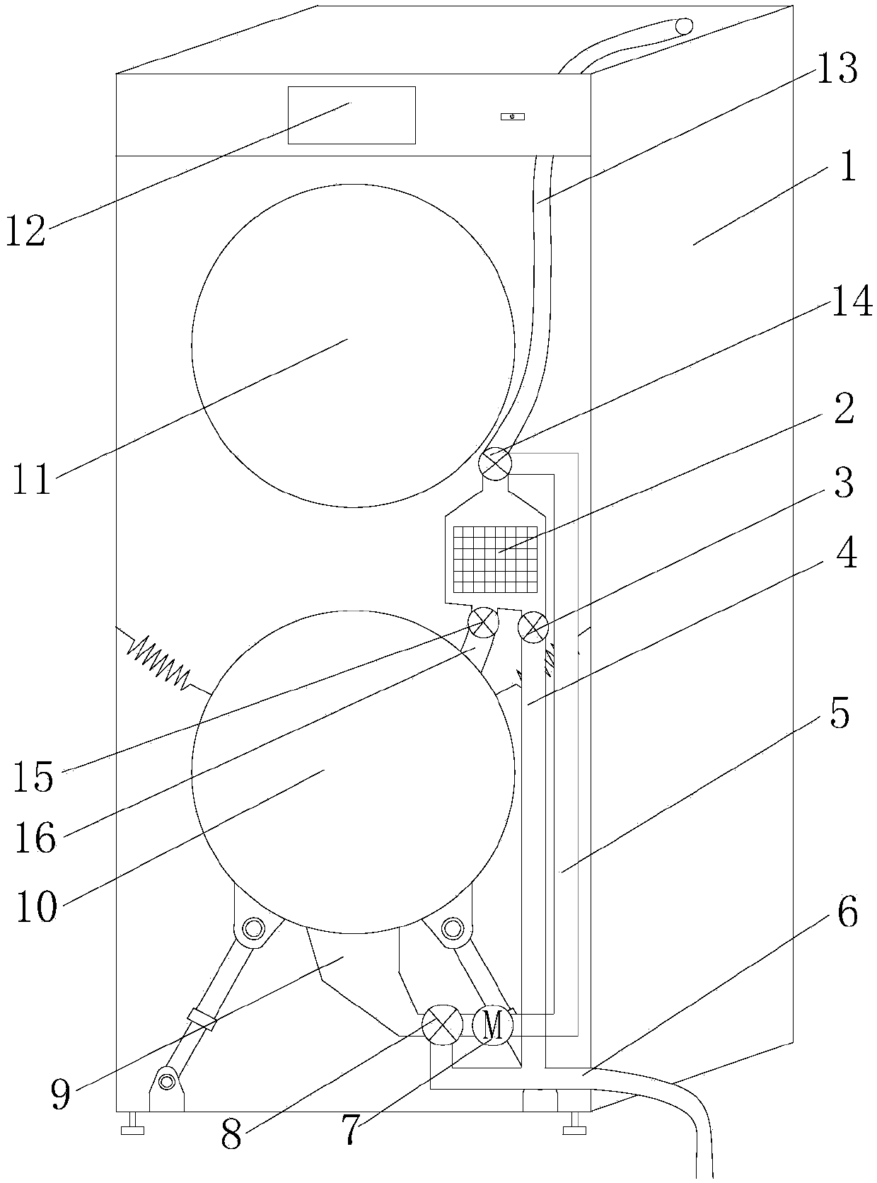 Clothes washing and drying integrated machine and control method thereof