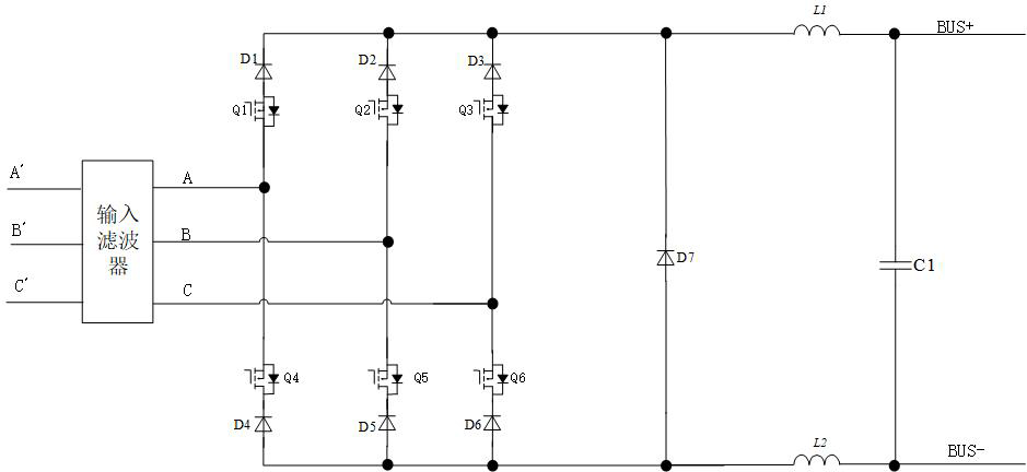 Three-phase rectification converter and control method thereof