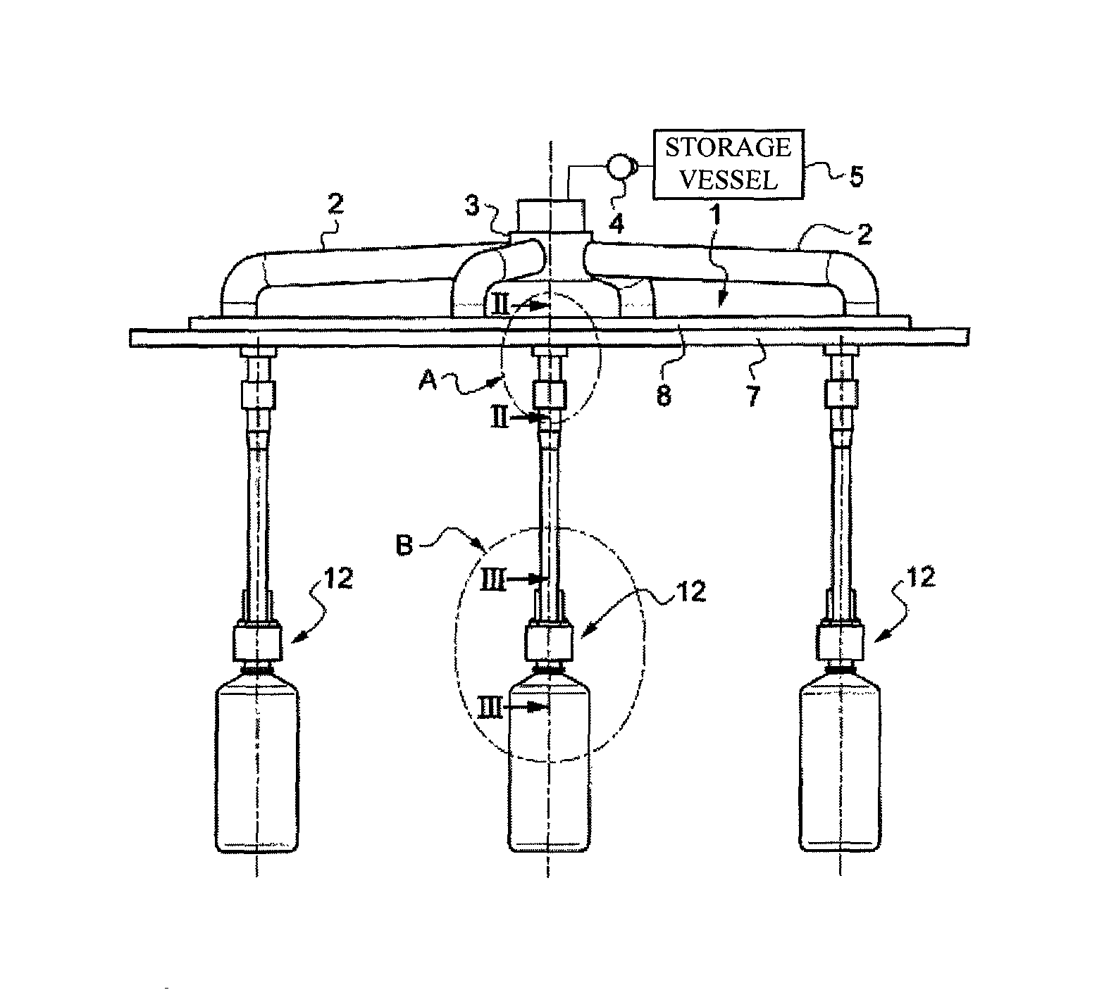 Method for filling containers to a constant level with a still or a sparkling liquid, and a filling nozzle for the implementation of this method