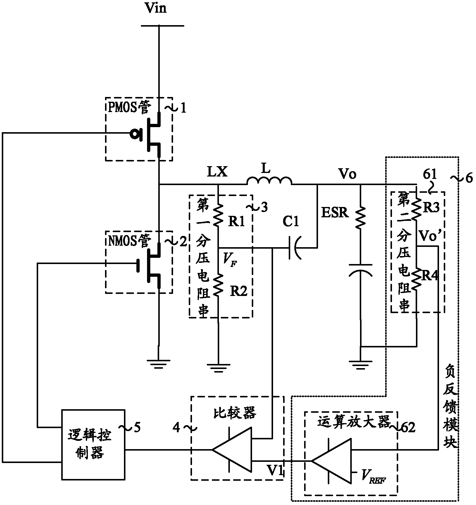 Delayed control transfer circuit and power supply system