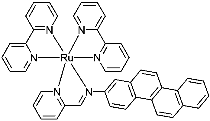 Ruthenium-diimine type complex as well as preparation method and application thereof