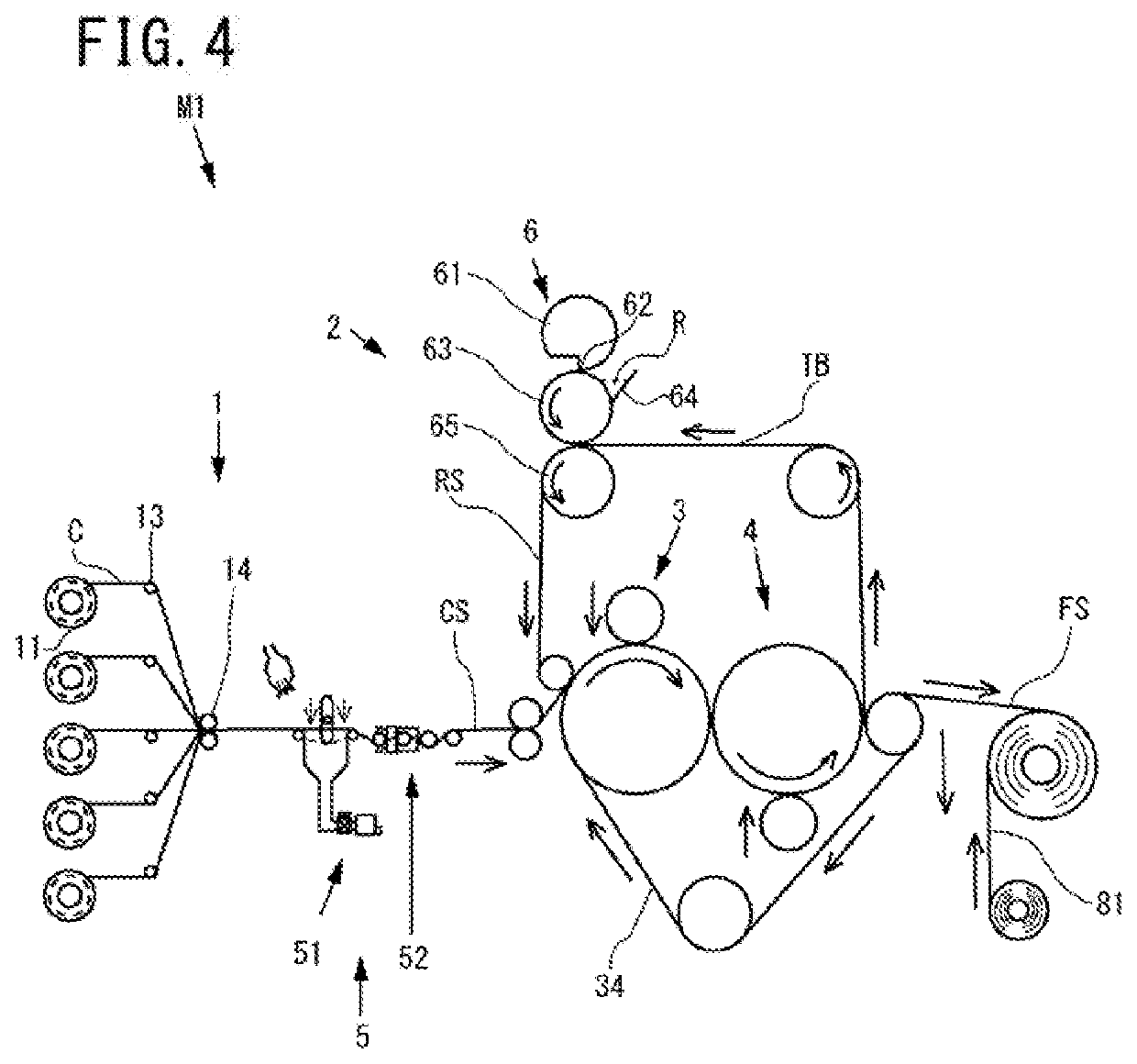 Molding method and molding device for composite sheet