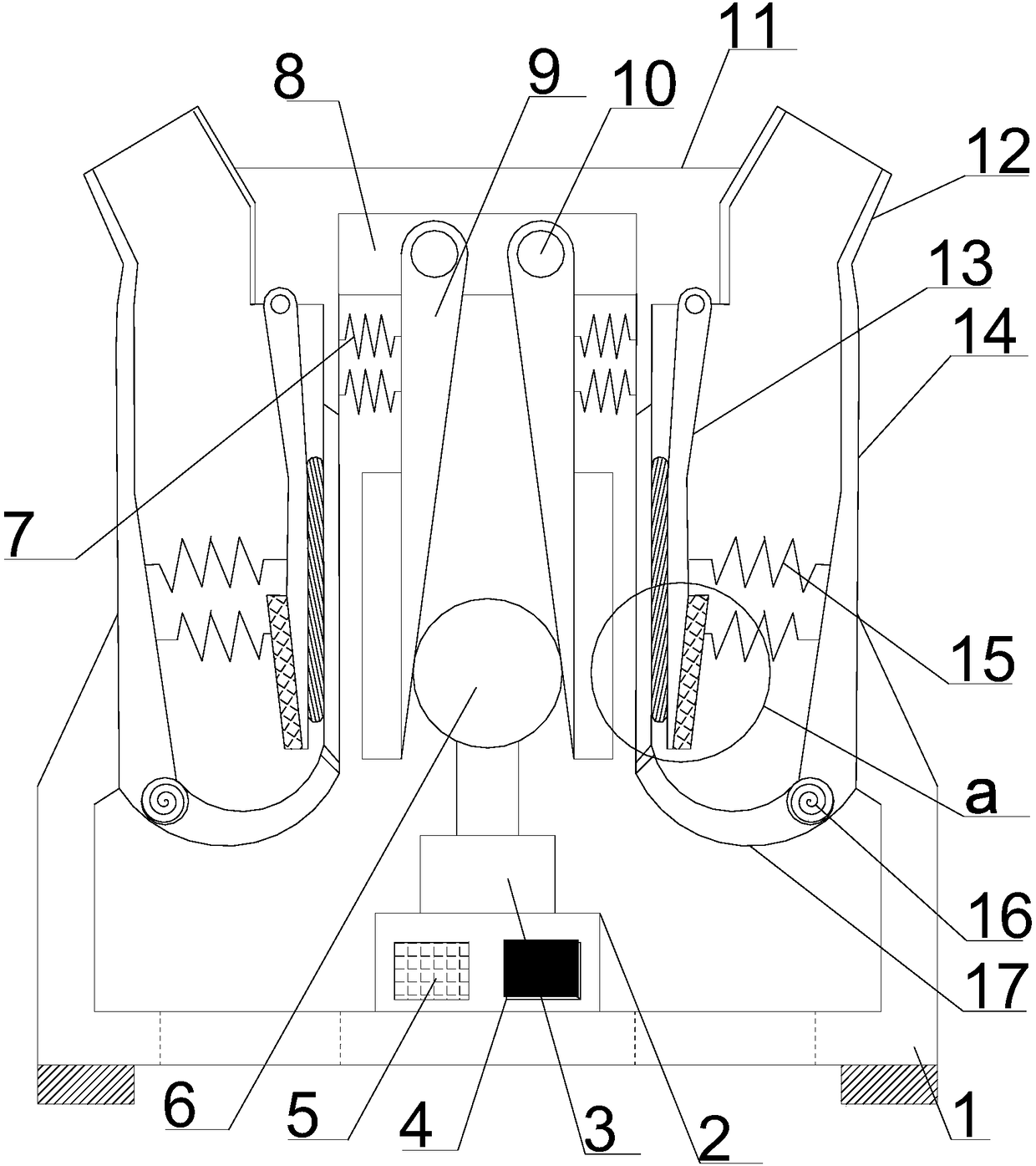 Extrusion type solid-liquid separation medical waste treatment apparatus