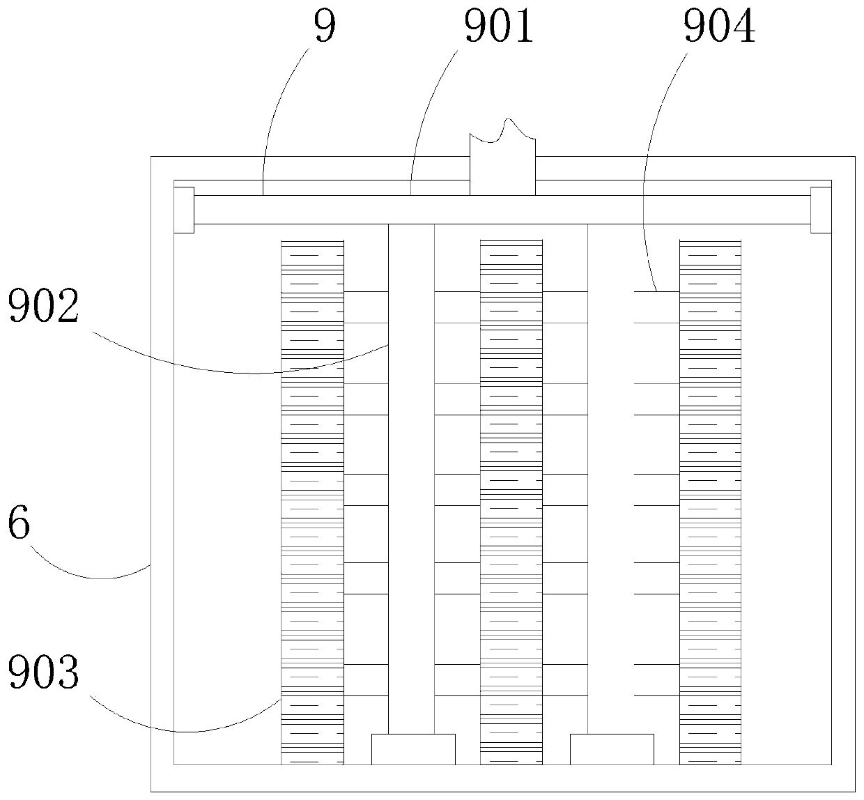 Reservoir with self-purification capability