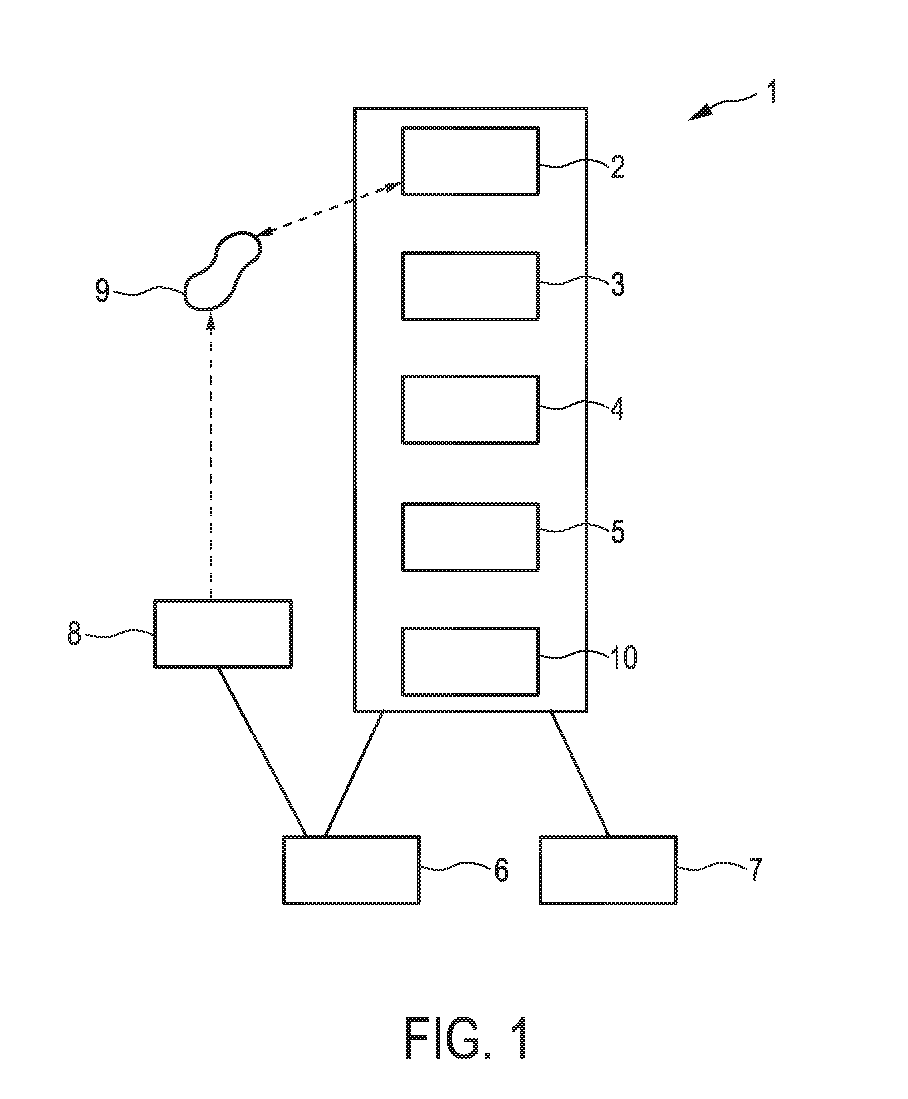 Apparatus for being used for detecting a property of an object