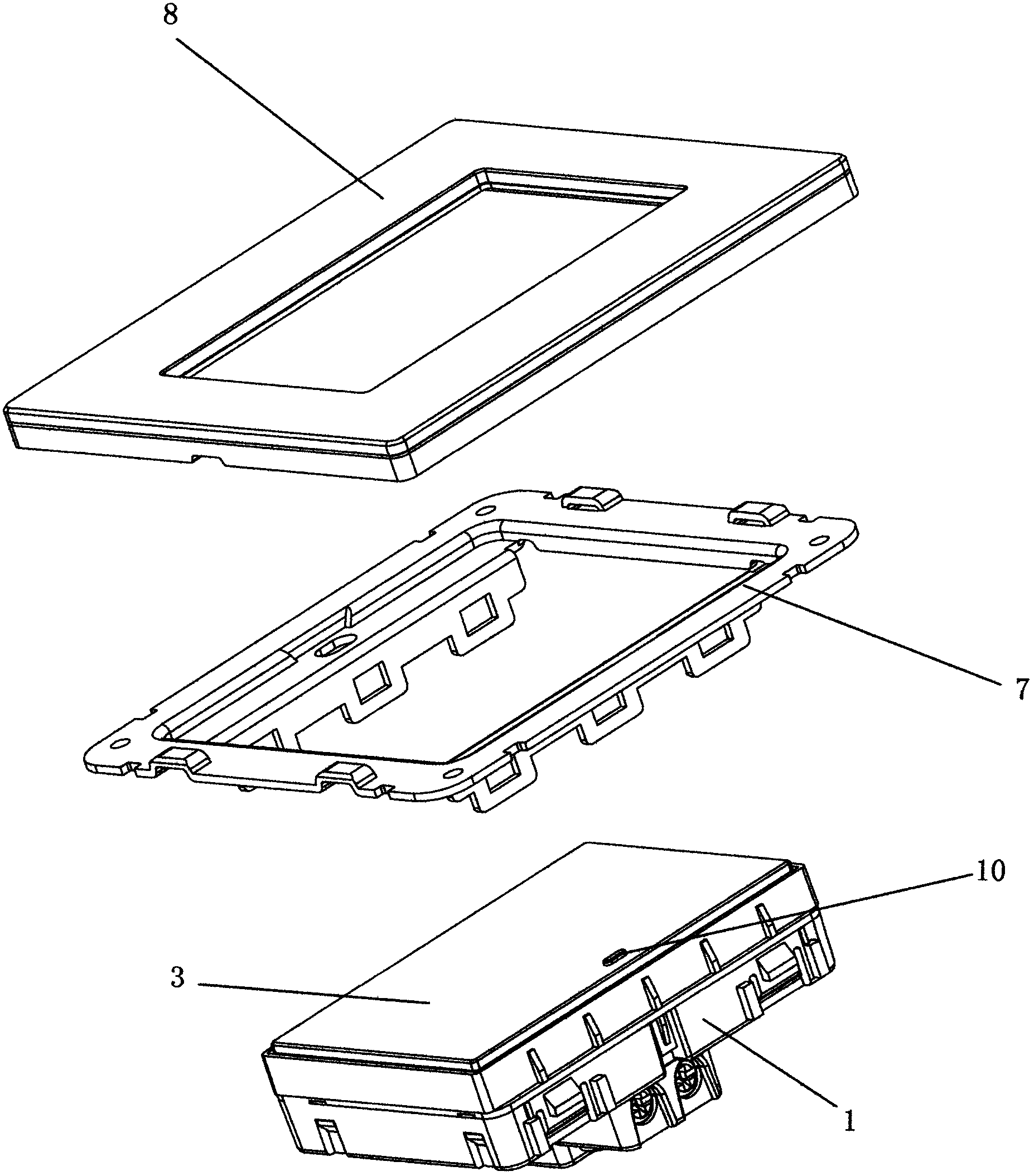 Arbitrary point-pressing panel switch