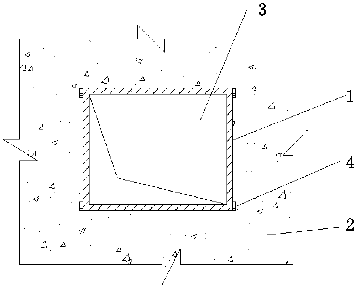 A construction method for small-section shafts without removing formwork