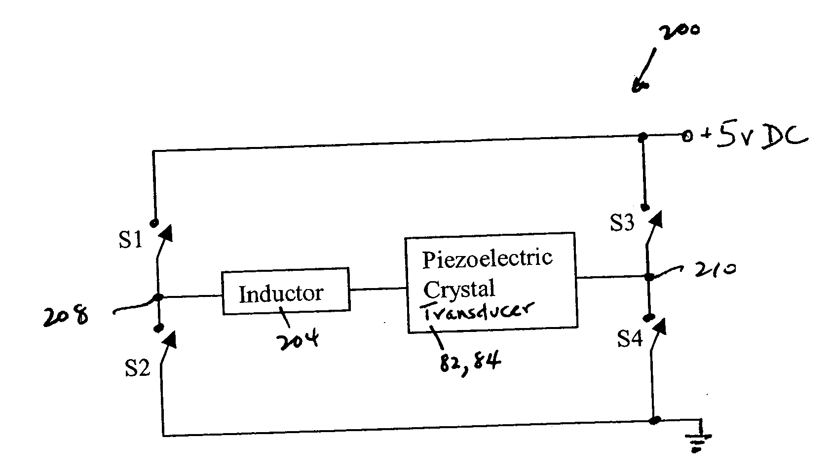 Piezoelectric motor drive circuit and method