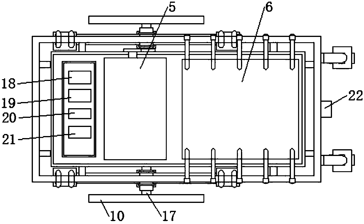 Pesticide spraying farm machine with pesticide spraying frame damping device