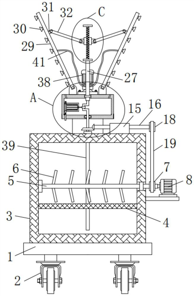 Adjustable agricultural water conservancy irrigation device and use method thereof