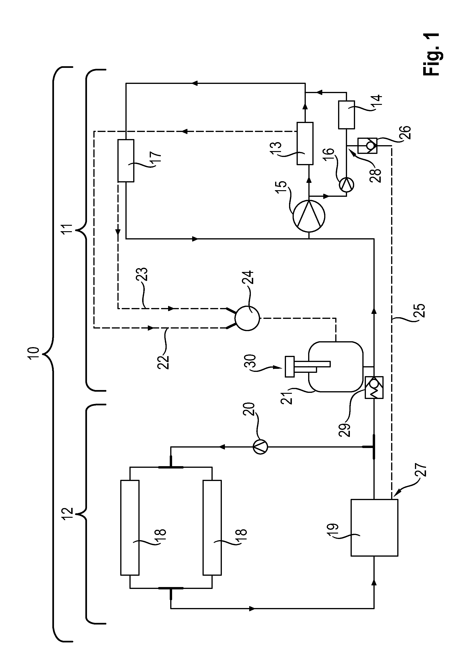 Cooling system for a vehicle