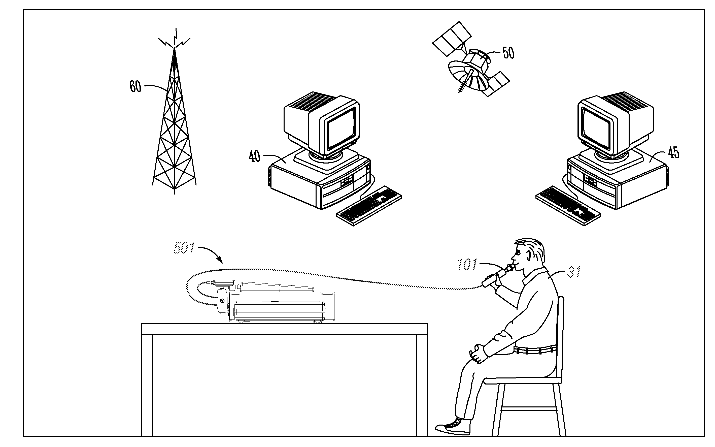 Apparatus, system, and method for implementing and monitoring breath alcohol testing programs, usually from a fixed point location, such as a home