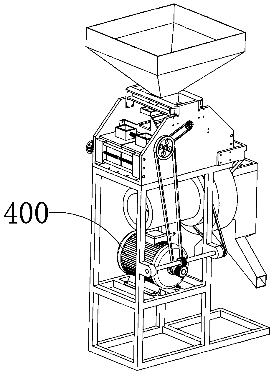 Chain type grinding plate structure applied to rice husking process