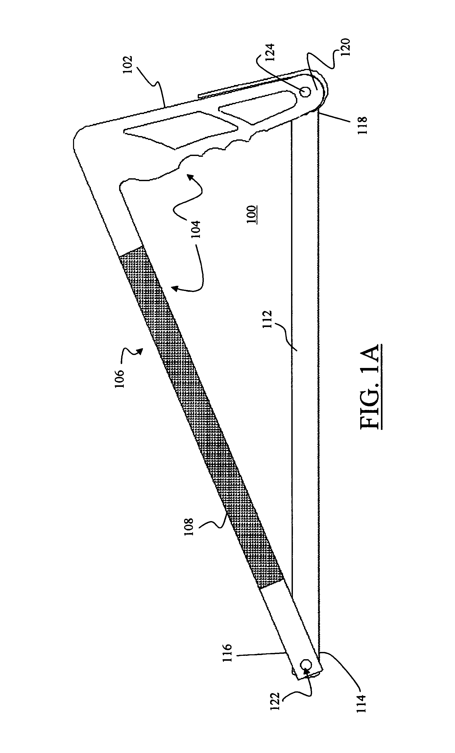Hacksaw frame having a file as an integral part thereof