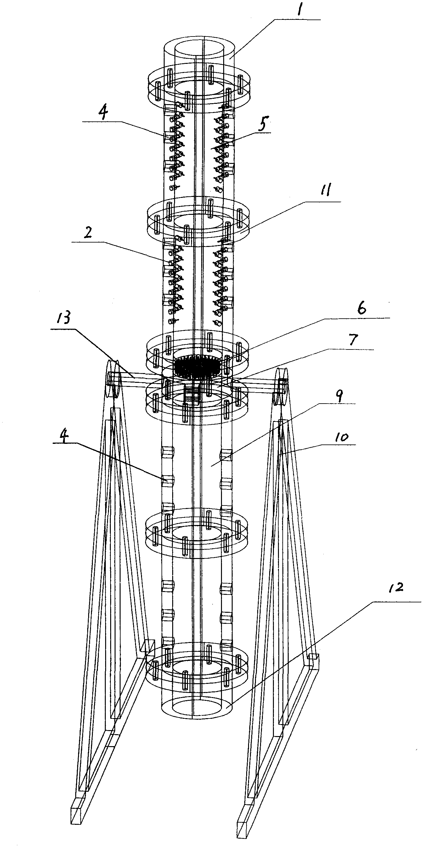 Physical simulation device for seepage of mine water