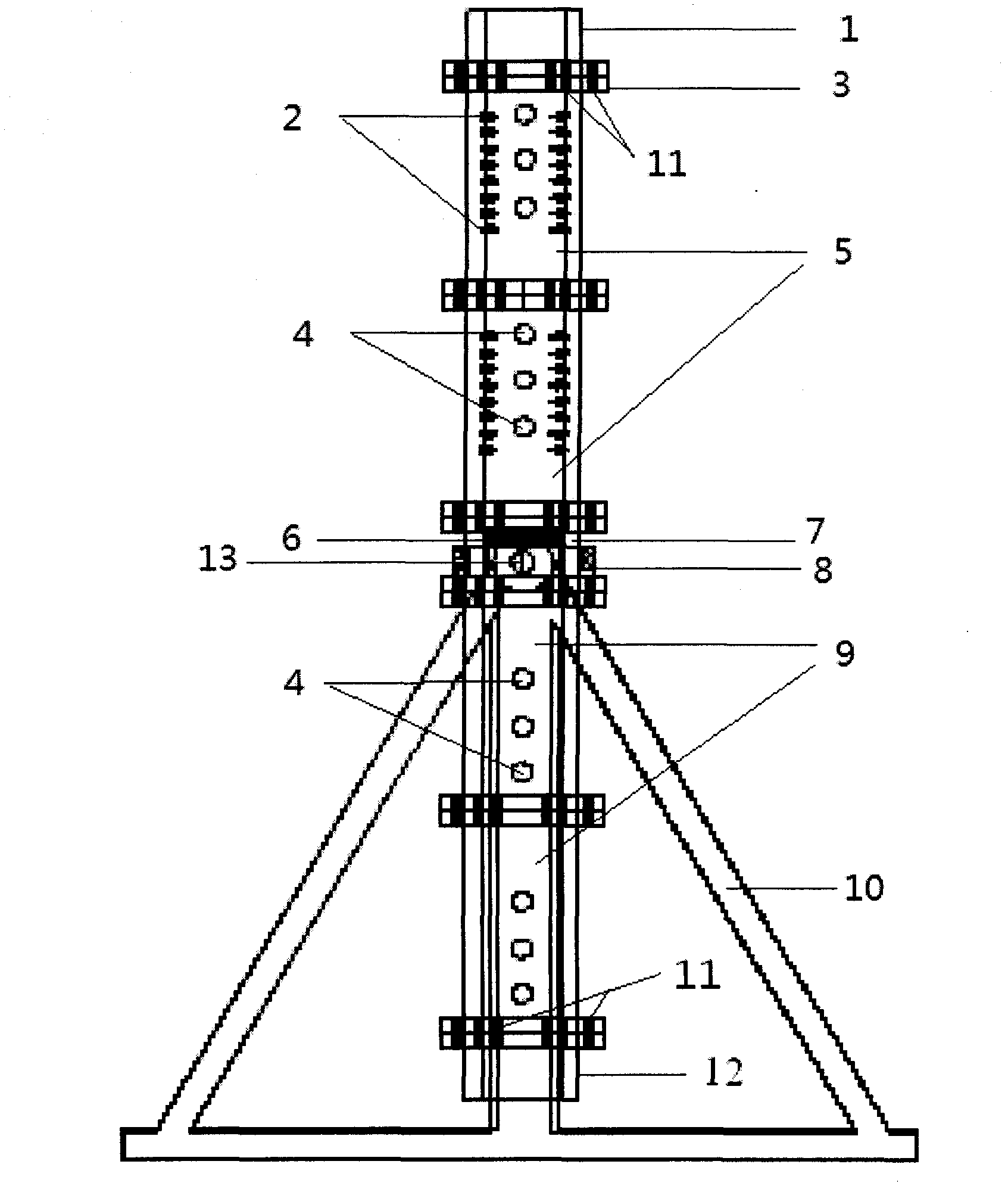 Physical simulation device for seepage of mine water