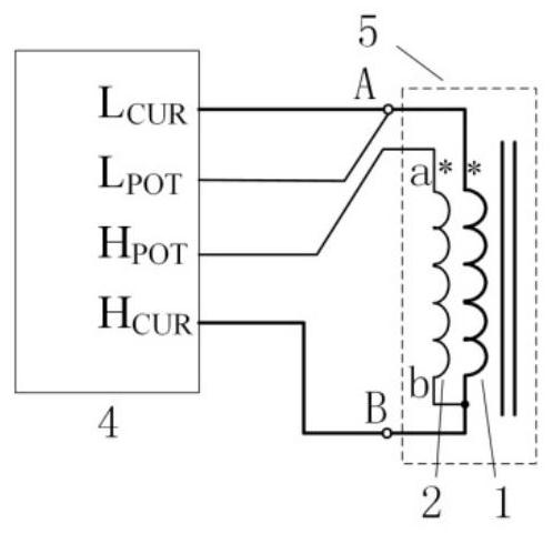 Winding AC resistance measurement method and system