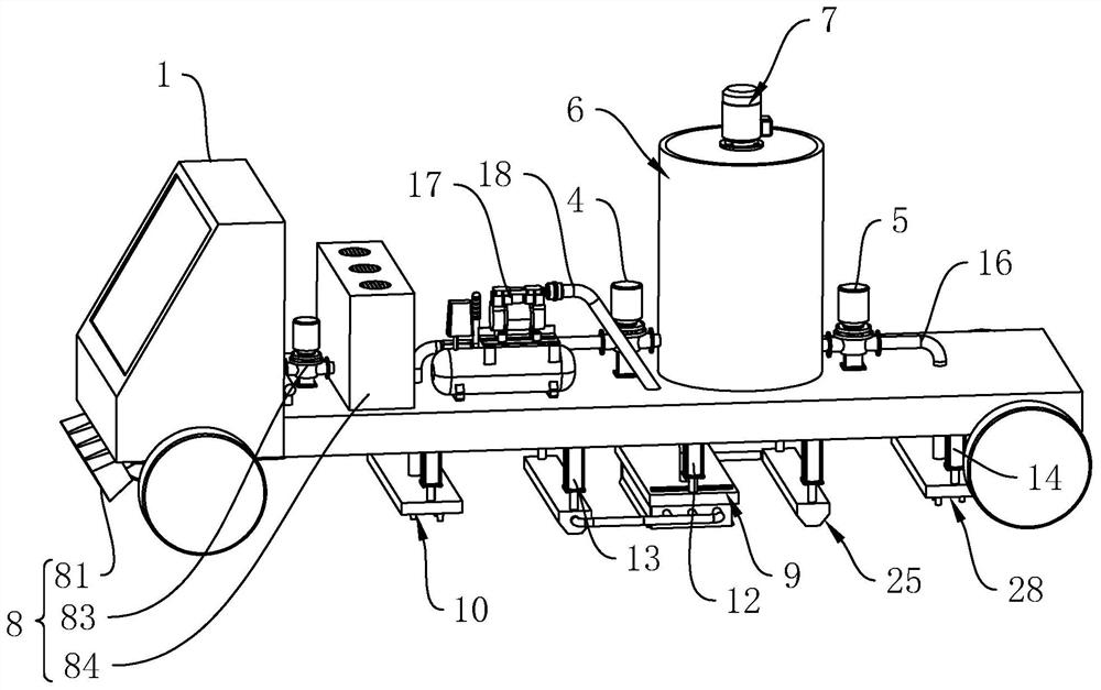 Pavement maintenance device and use method thereof