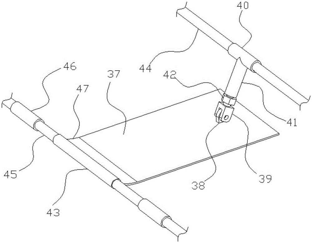 A balancing device and a mustard harvesting device comprising the balancing device