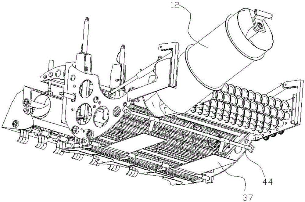 A balancing device and a mustard harvesting device comprising the balancing device