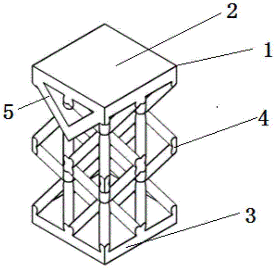 Pyramid micro-truss laminboard type bearing and thermal protection integrated structure containing runners