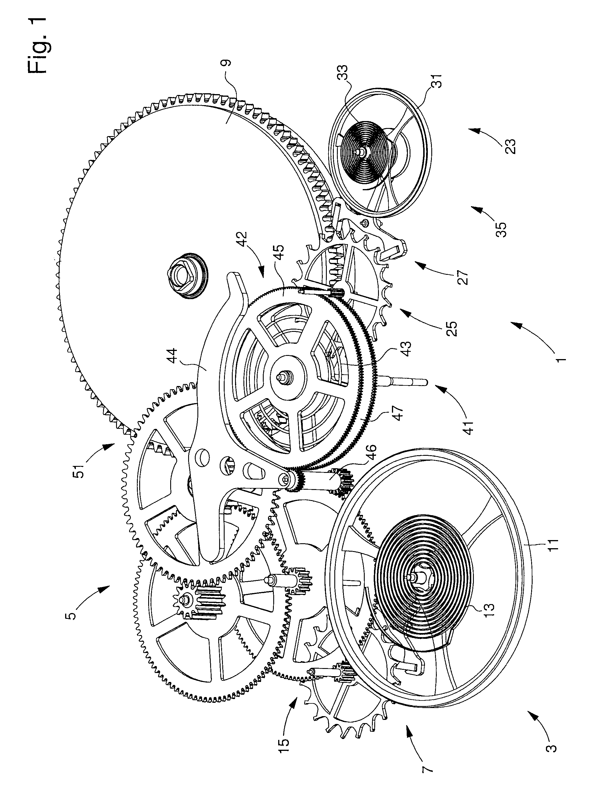Timepiece with coupled oscillators in chronograph mode
