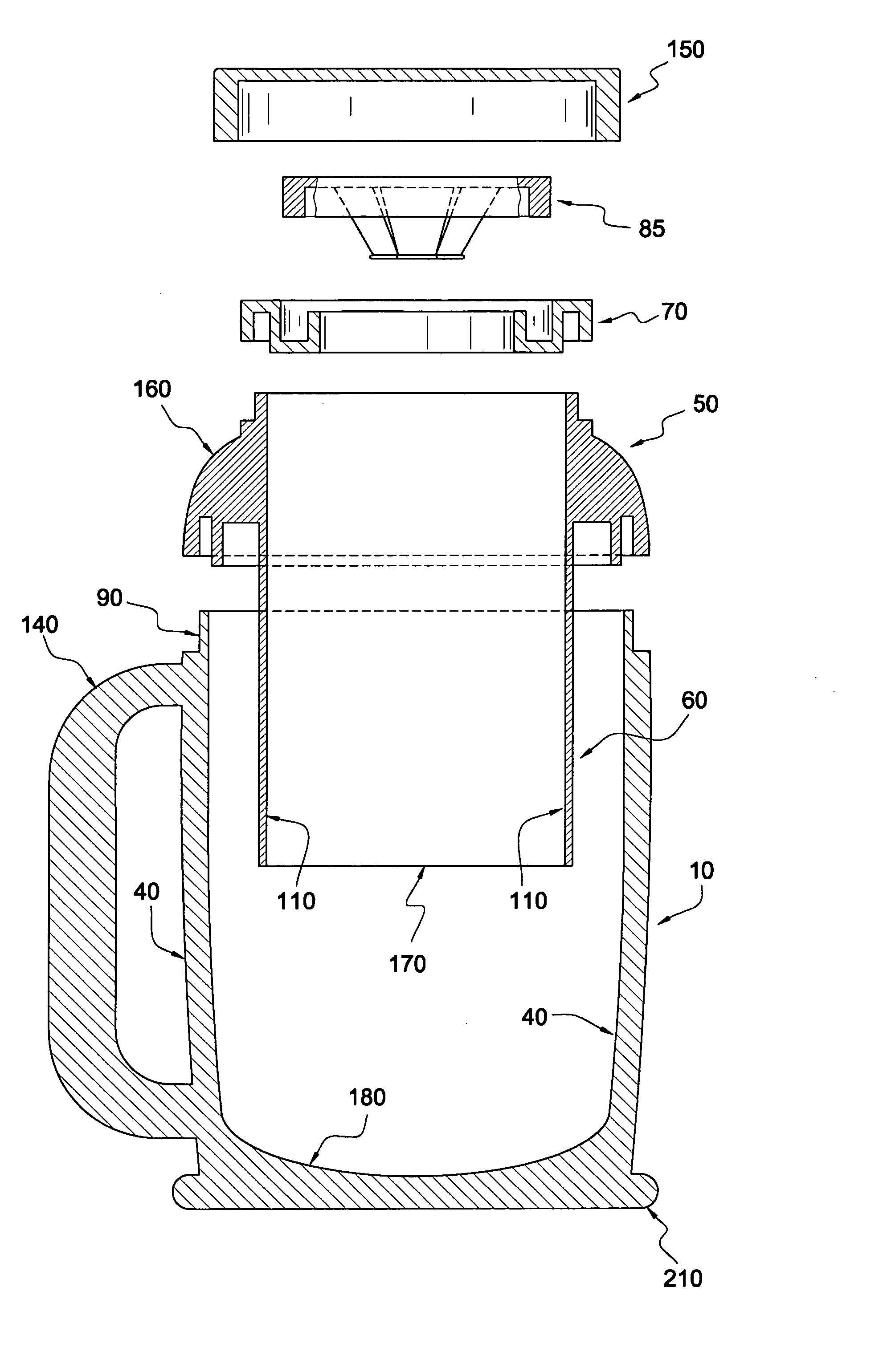 Portable device for cleaning an animal's paw and assembly method thereof