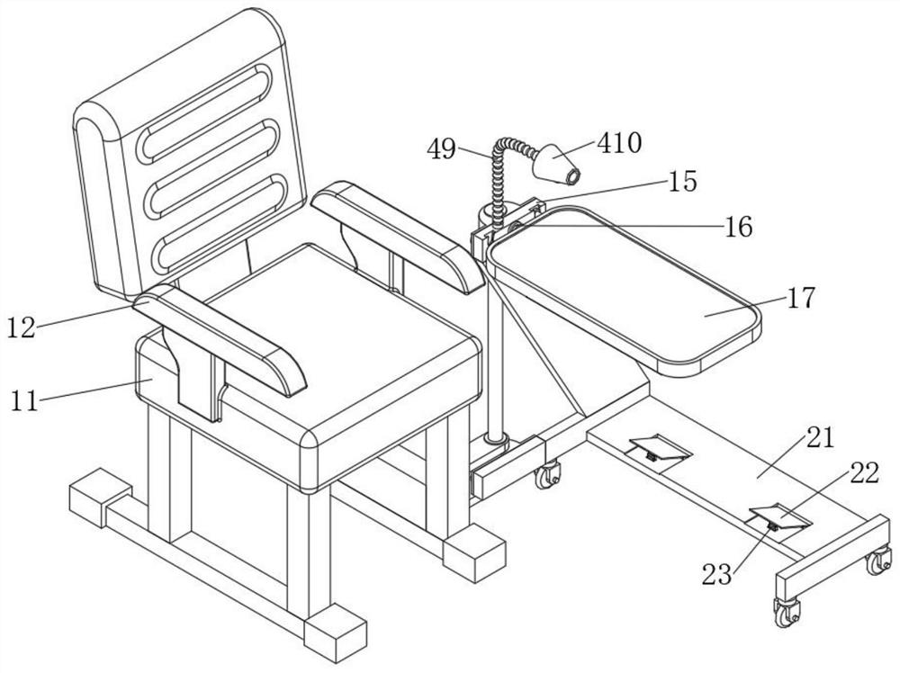 Auxiliary device for enhancing examination of puncture indwelling needles and scalp needle in imaging department