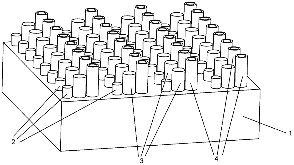 Metasurface micro antenna array based on multiple-height structure