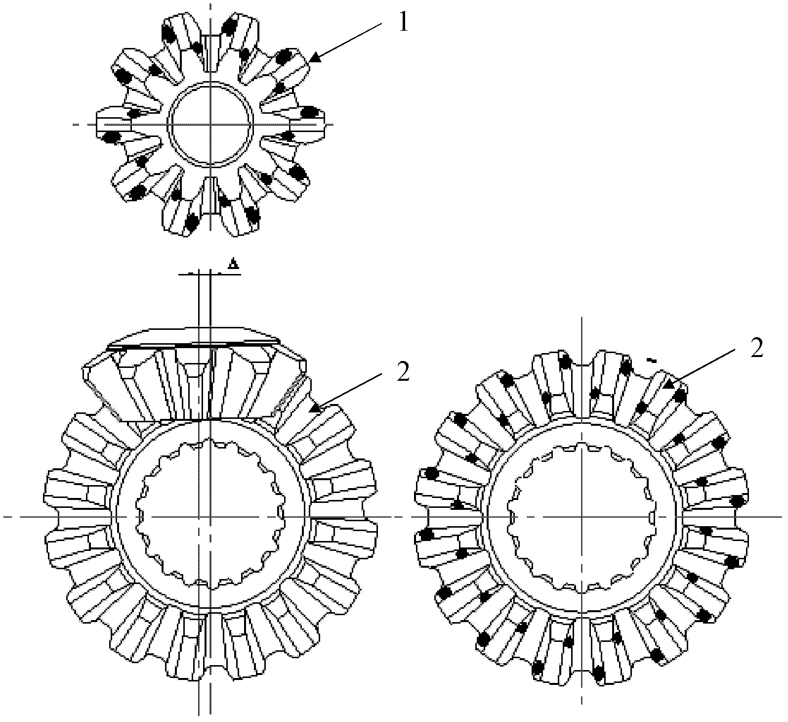 Hyperboloidal inner bore and transmission mechanism using same