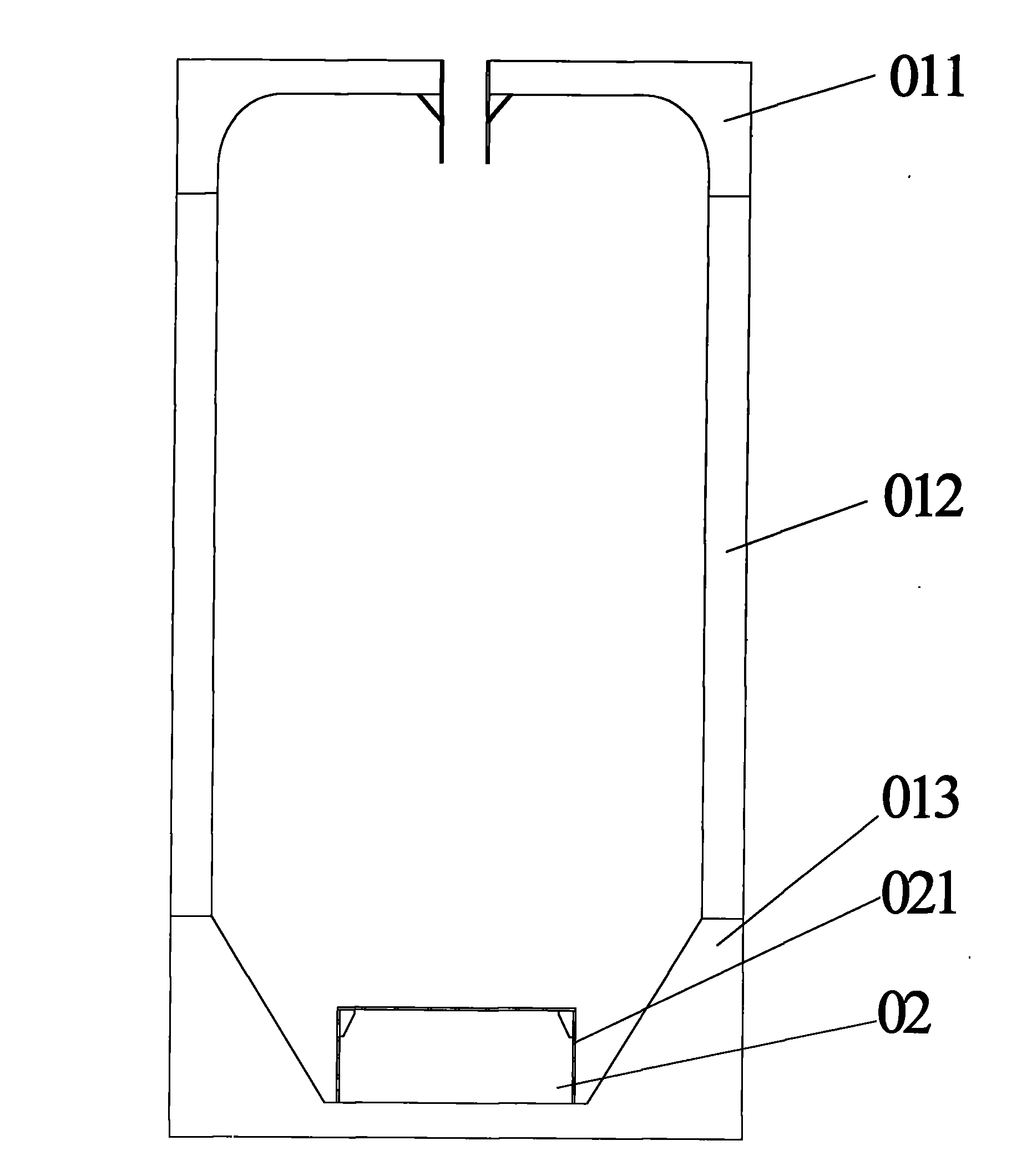 Electrodusting chamber bottom cleaning device and method for cleaning static powder by applying same