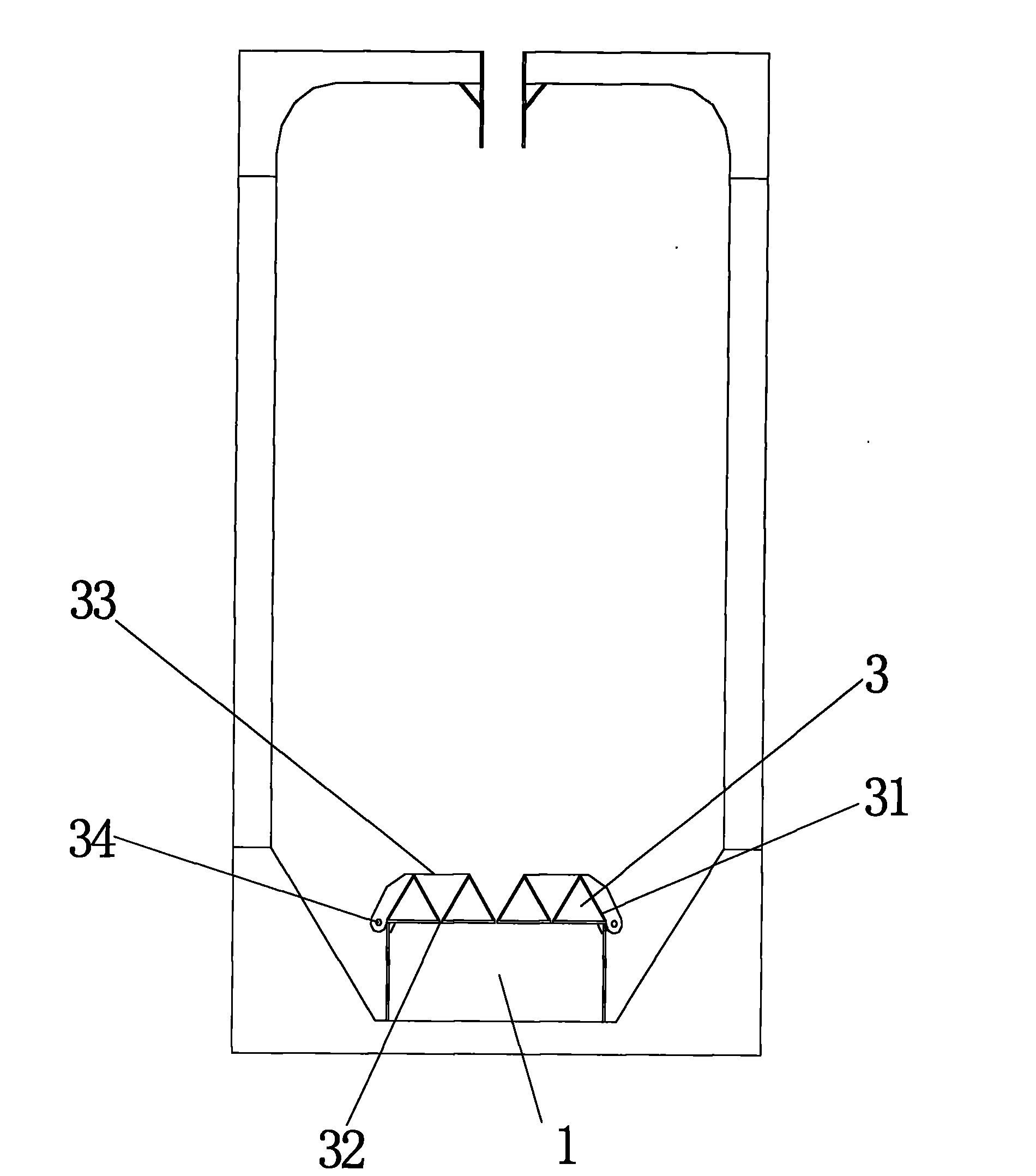 Electrodusting chamber bottom cleaning device and method for cleaning static powder by applying same