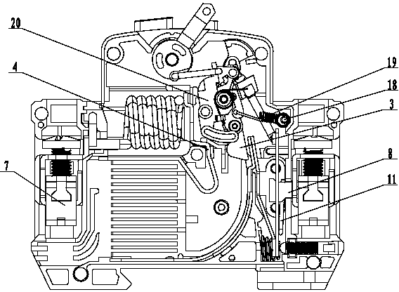 Electric-leakage circuit breaker with reverse-wiring structure