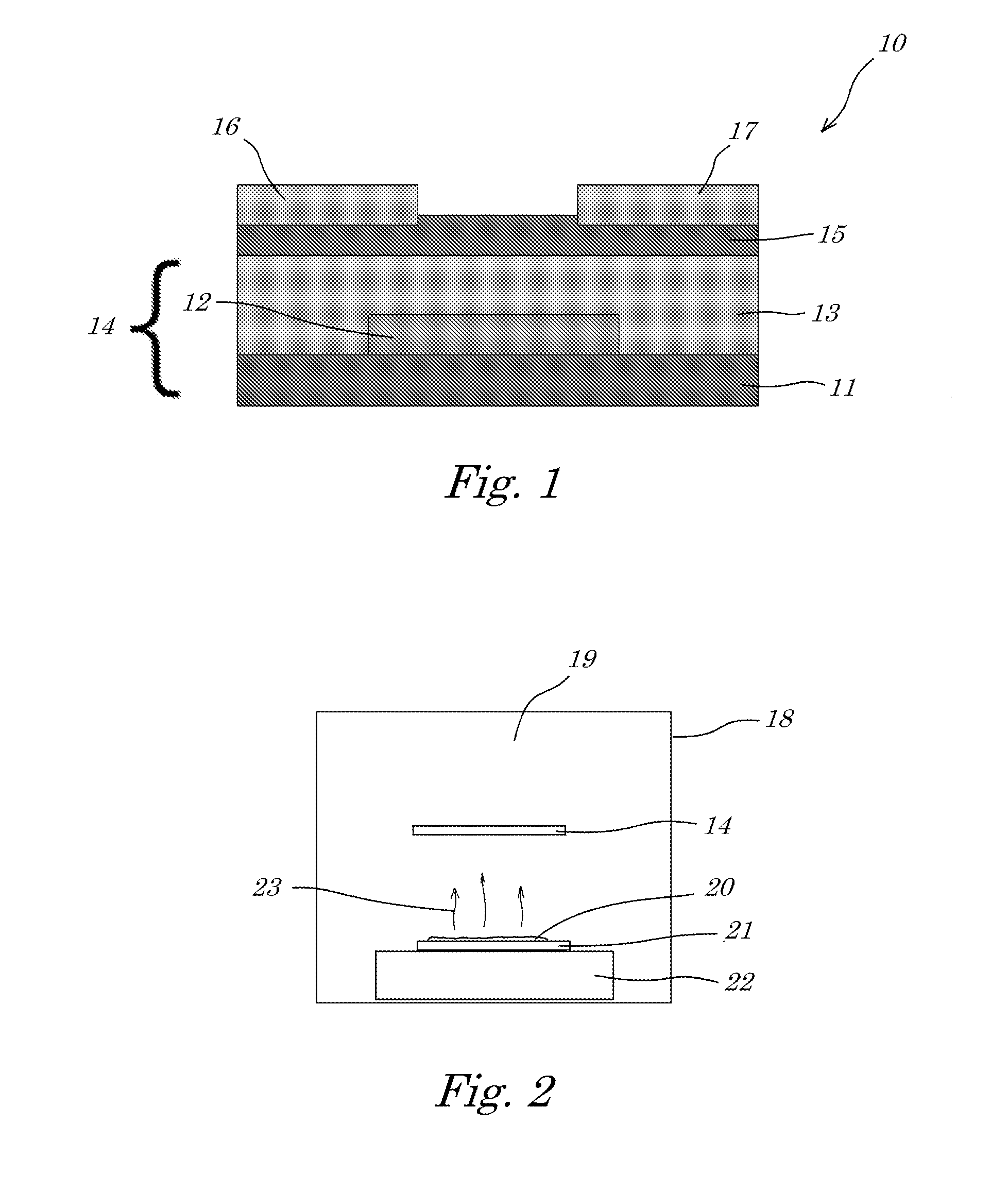 Method for the deposition of an organic material