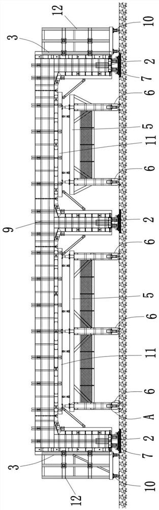 A mold and prefabrication method suitable for producing assembled underpass tunnel frames by long-line matching method