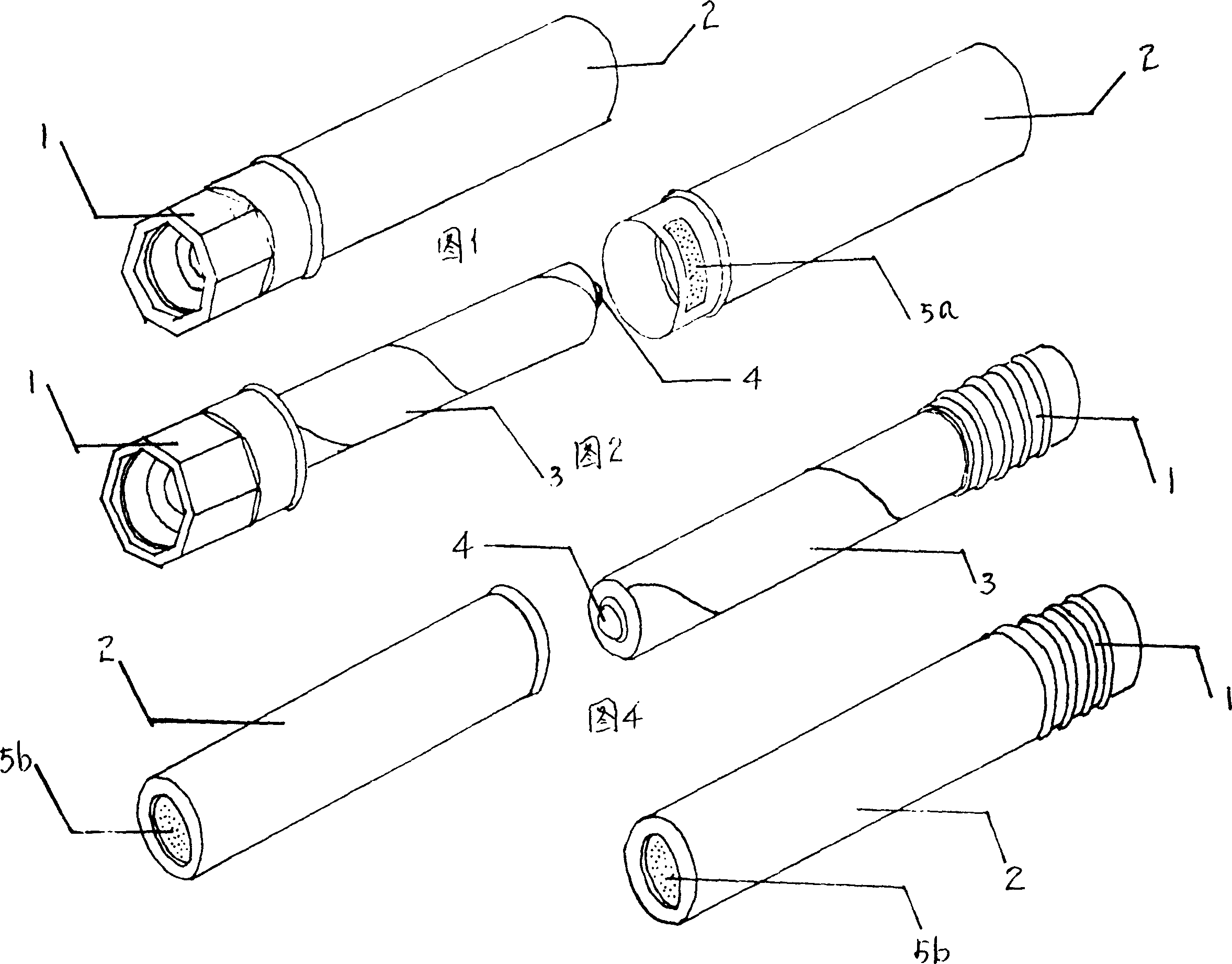 Flame tube for emergent warning motor vehicle and its formulation