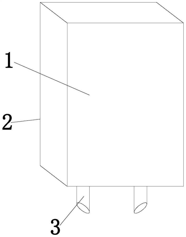 A monitoring device for accidental water ingress in outdoor power box facilities