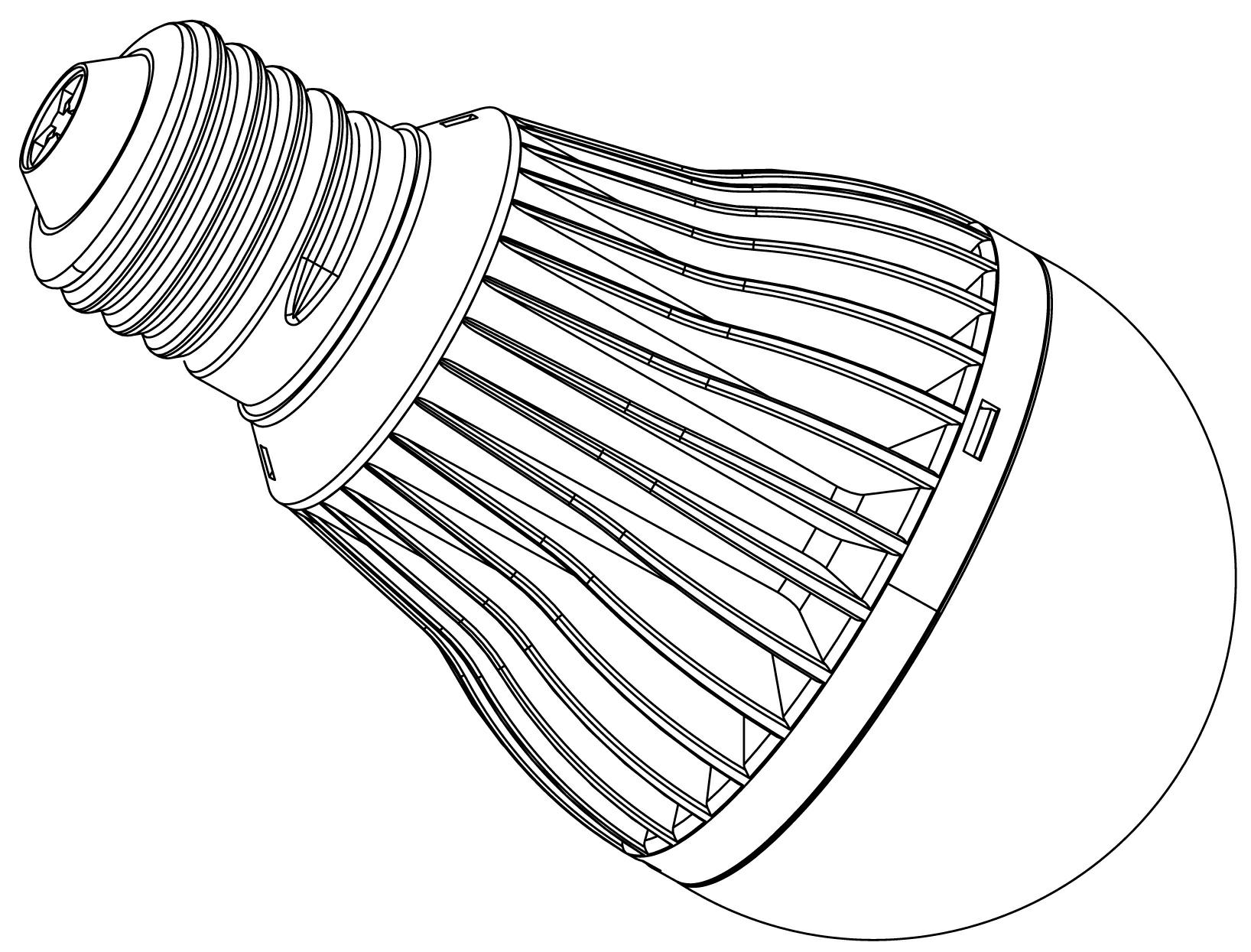 Light-emitting diode (LED) bulb lamp structure